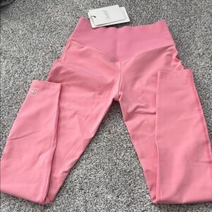 Bombshell sportswear peach figure leggings medium brand new